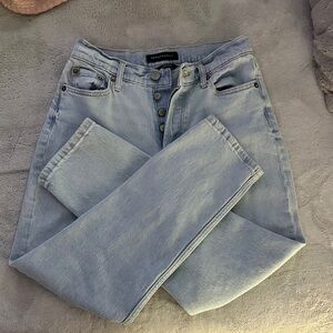 Aeropostale High Rise Light Blue Mom Jeans